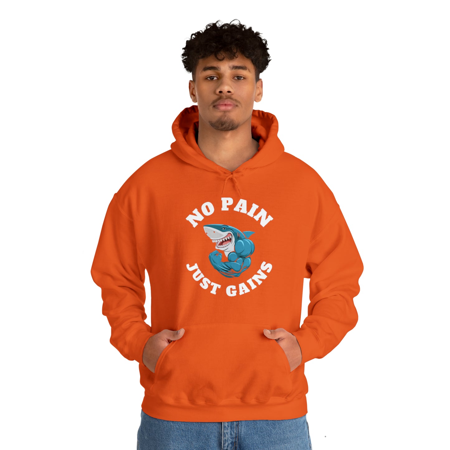 No Pain, No Gains Unisex Heavy Blend™ Hooded Sweatshirt