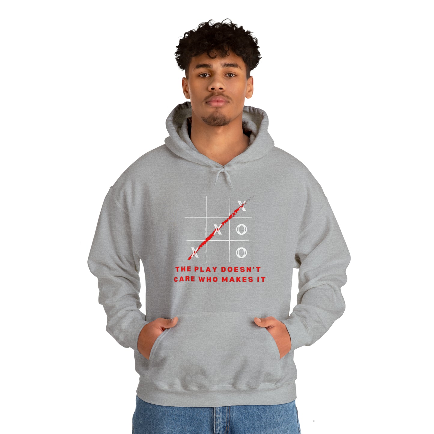 The Play Doesn't Care Who Makes It Unisex Heavy Blend™ Hooded Sweatshirt