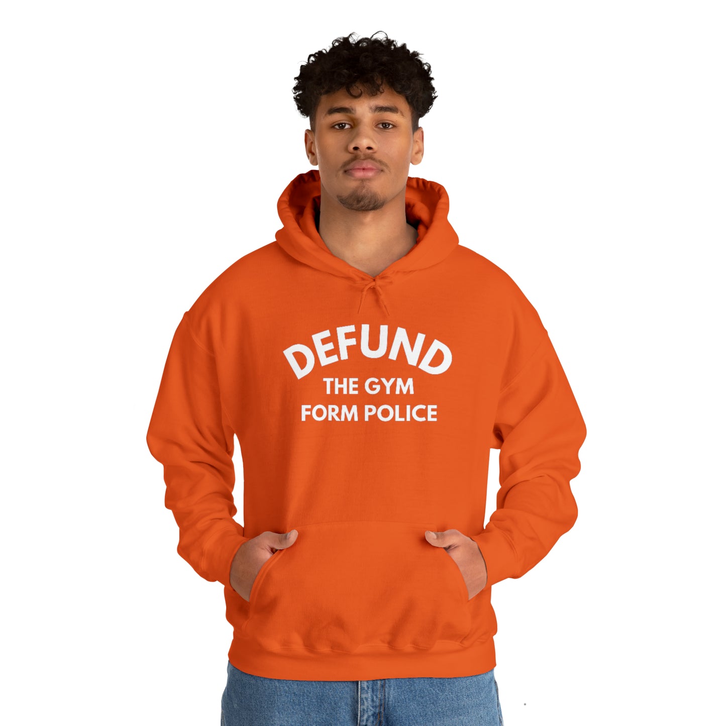 Defund Gym Form Police Unisex Heavy Blend™ Hooded Sweatshirt