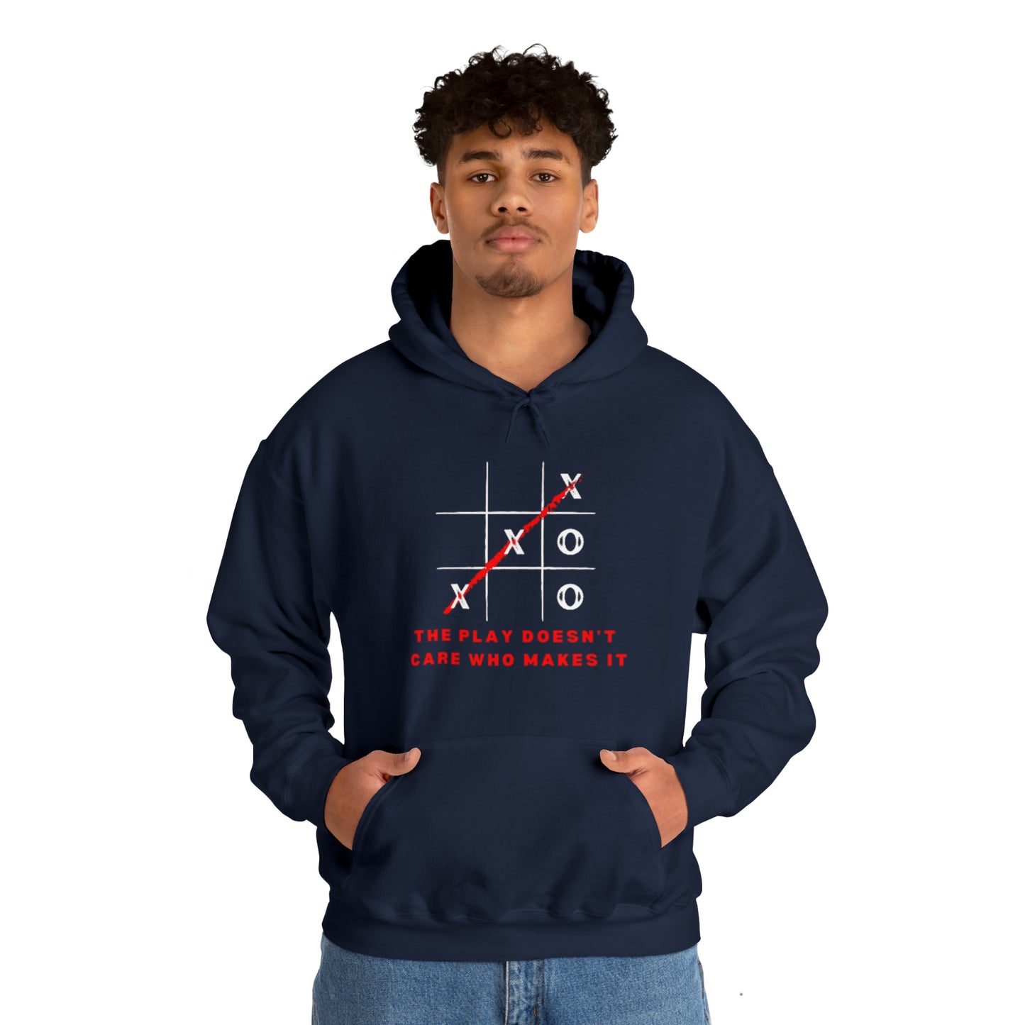 The Play Doesn't Care Who Makes It Unisex Heavy Blend™ Hooded Sweatshirt