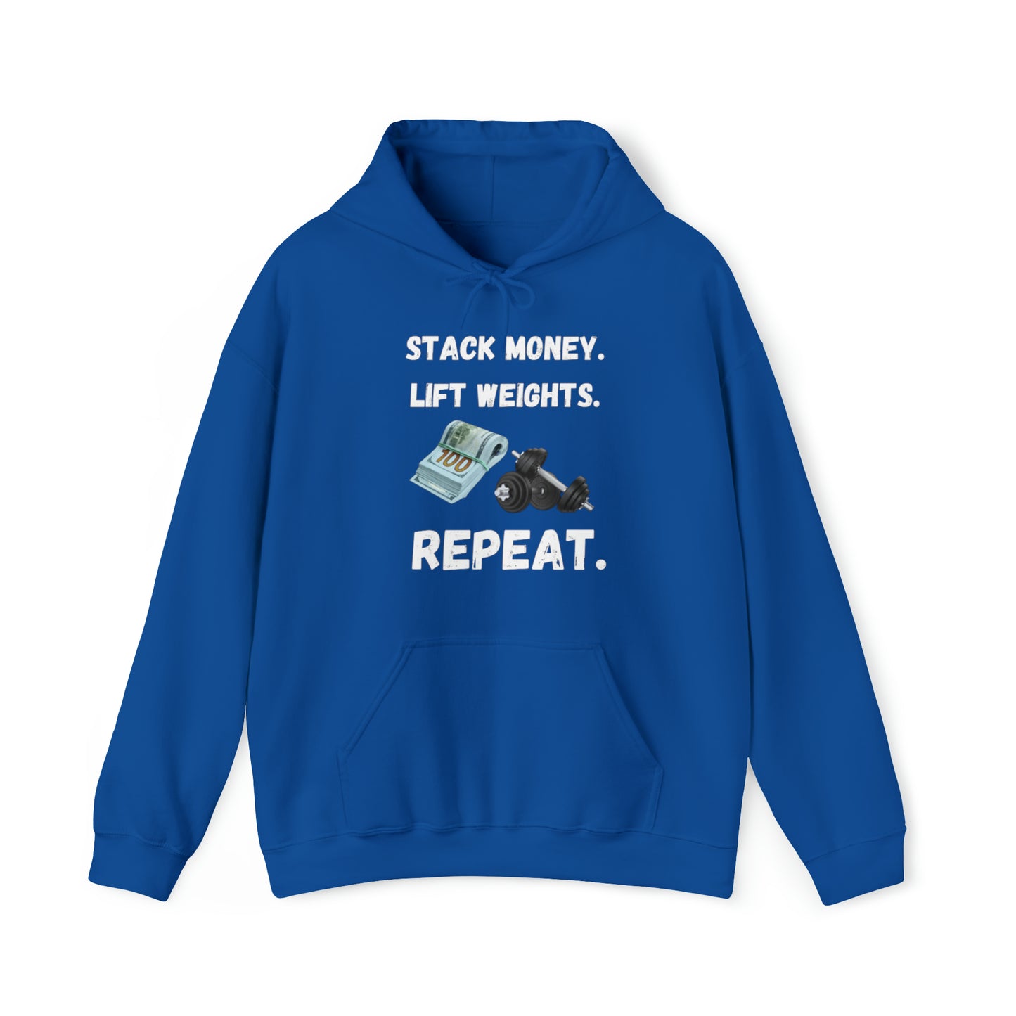 Stack Money, Lift Weights Unisex Heavy Blend™ Hooded Sweatshirt