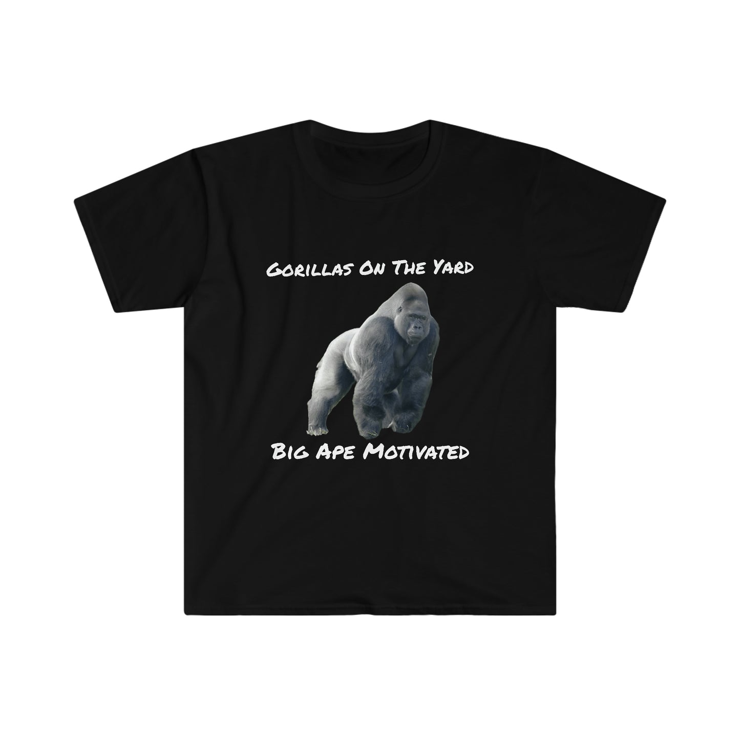 Gorillas On The Yard Unisex Soft Style T-Shirt