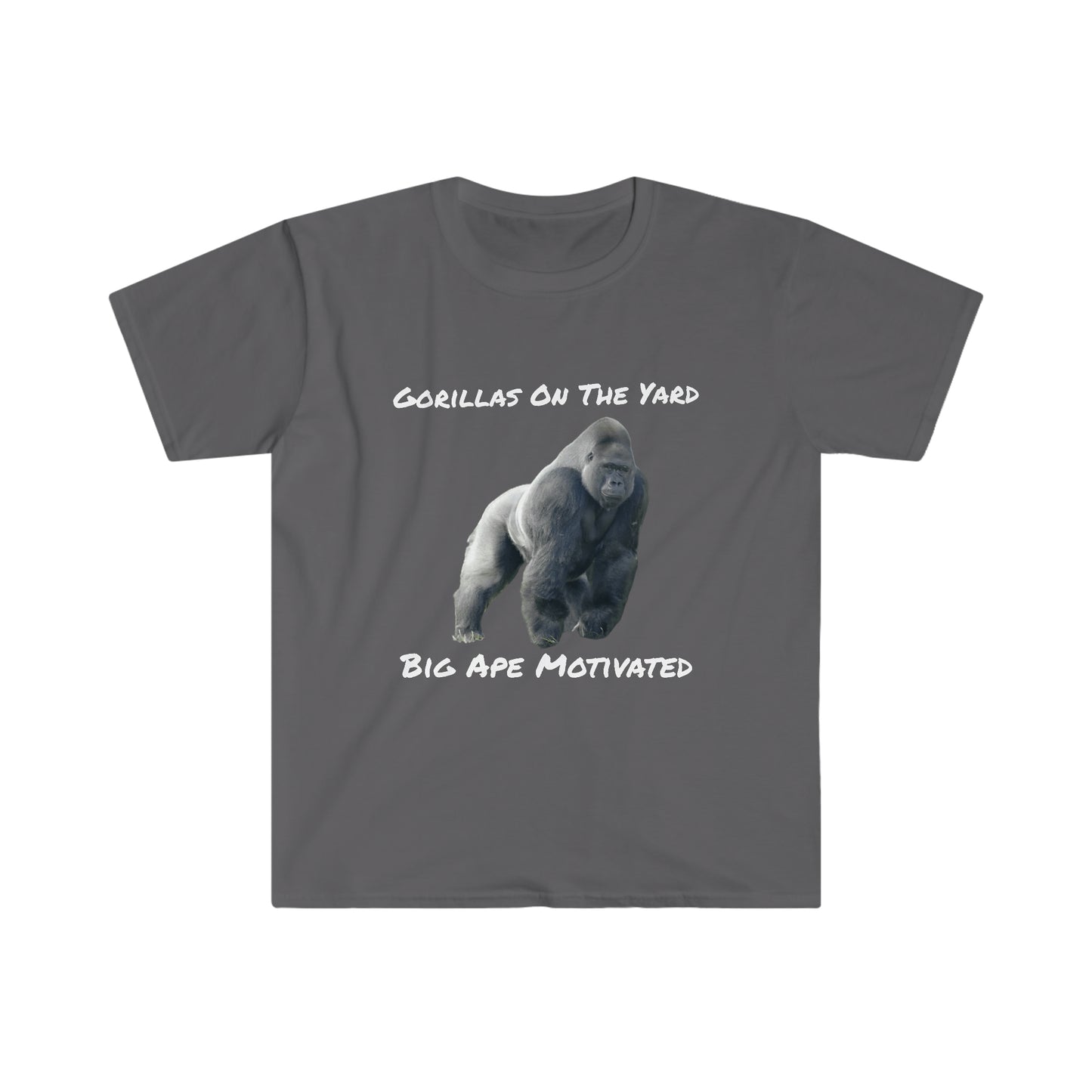 Gorillas On The Yard Unisex Soft Style T-Shirt
