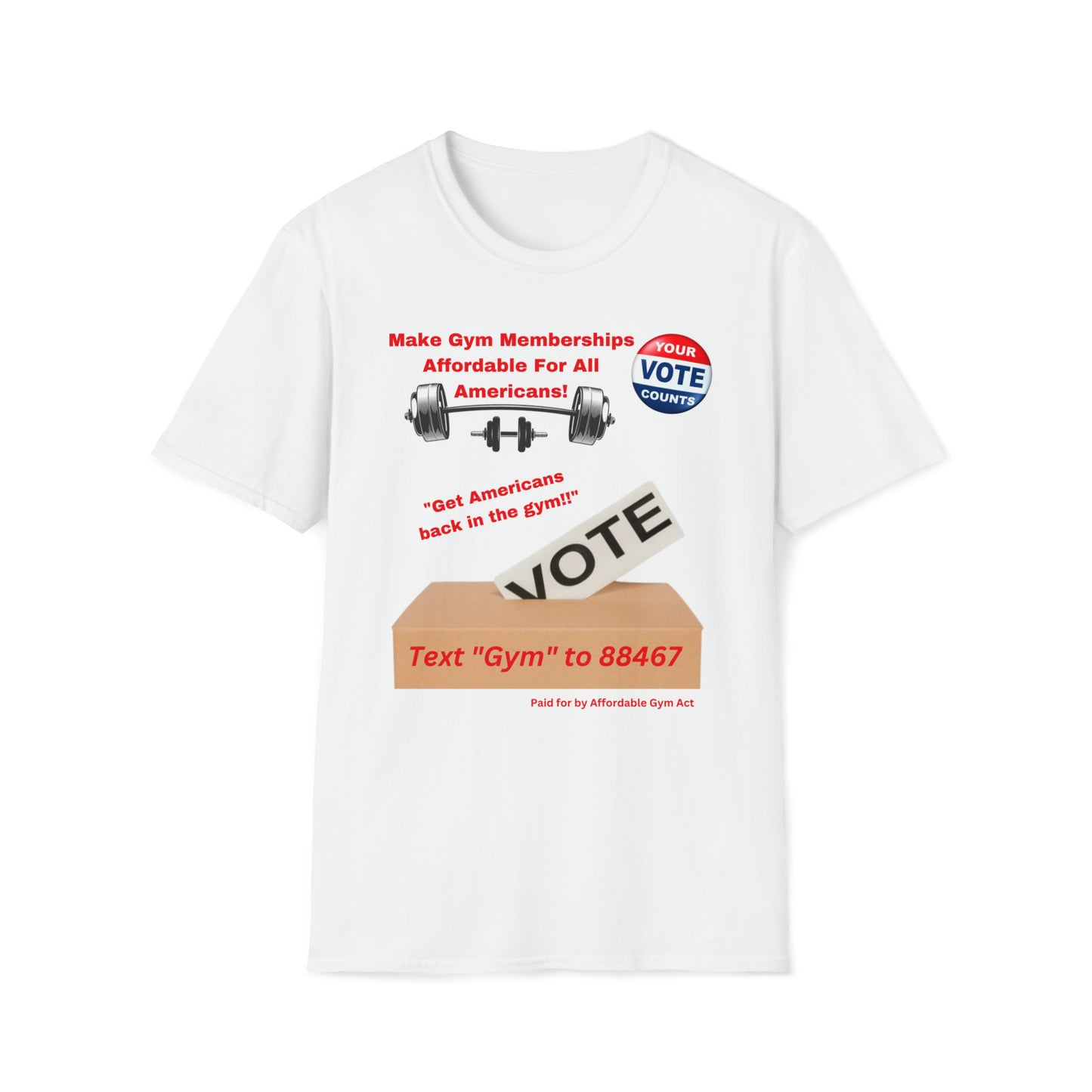 Affordable Gym Memberships Unisex Softstyle T-Shirt