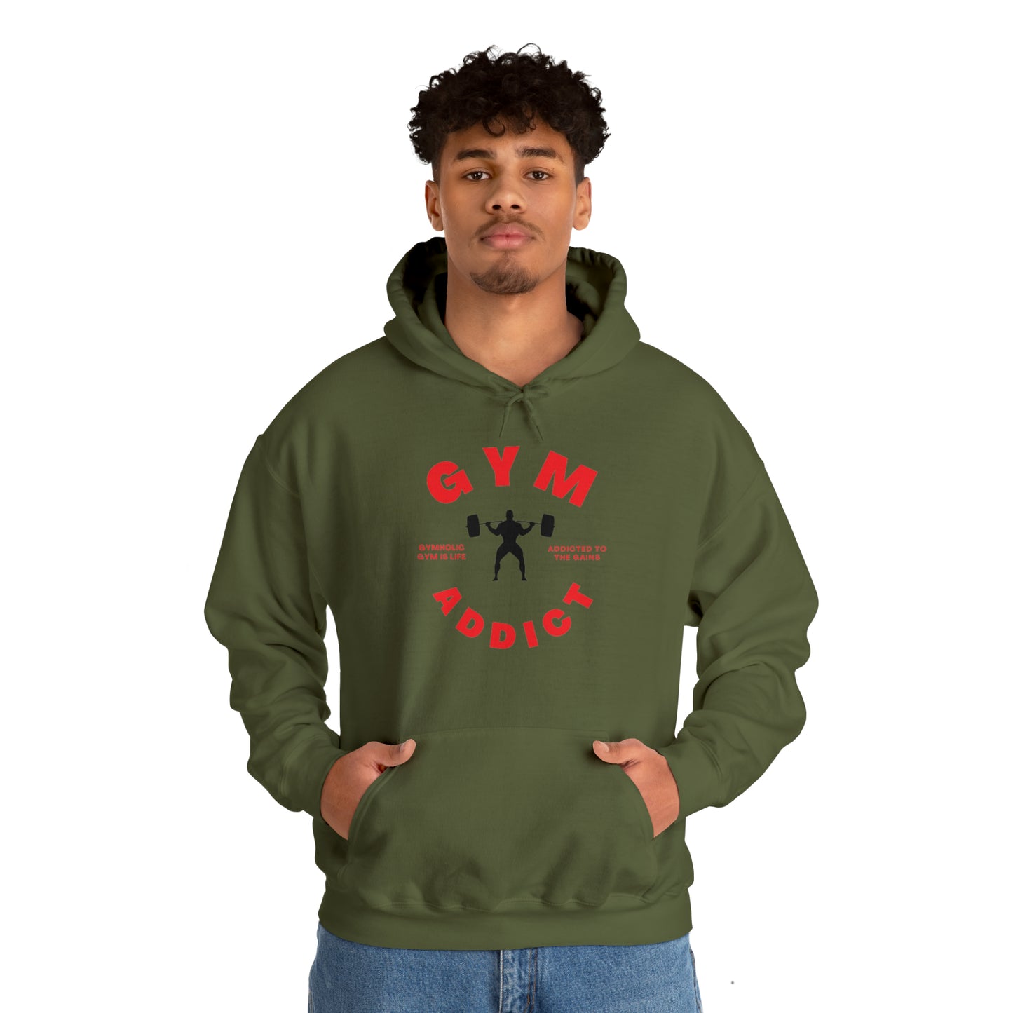 Gym Addict Unisex Heavy Blend™ Hooded Sweatshirt