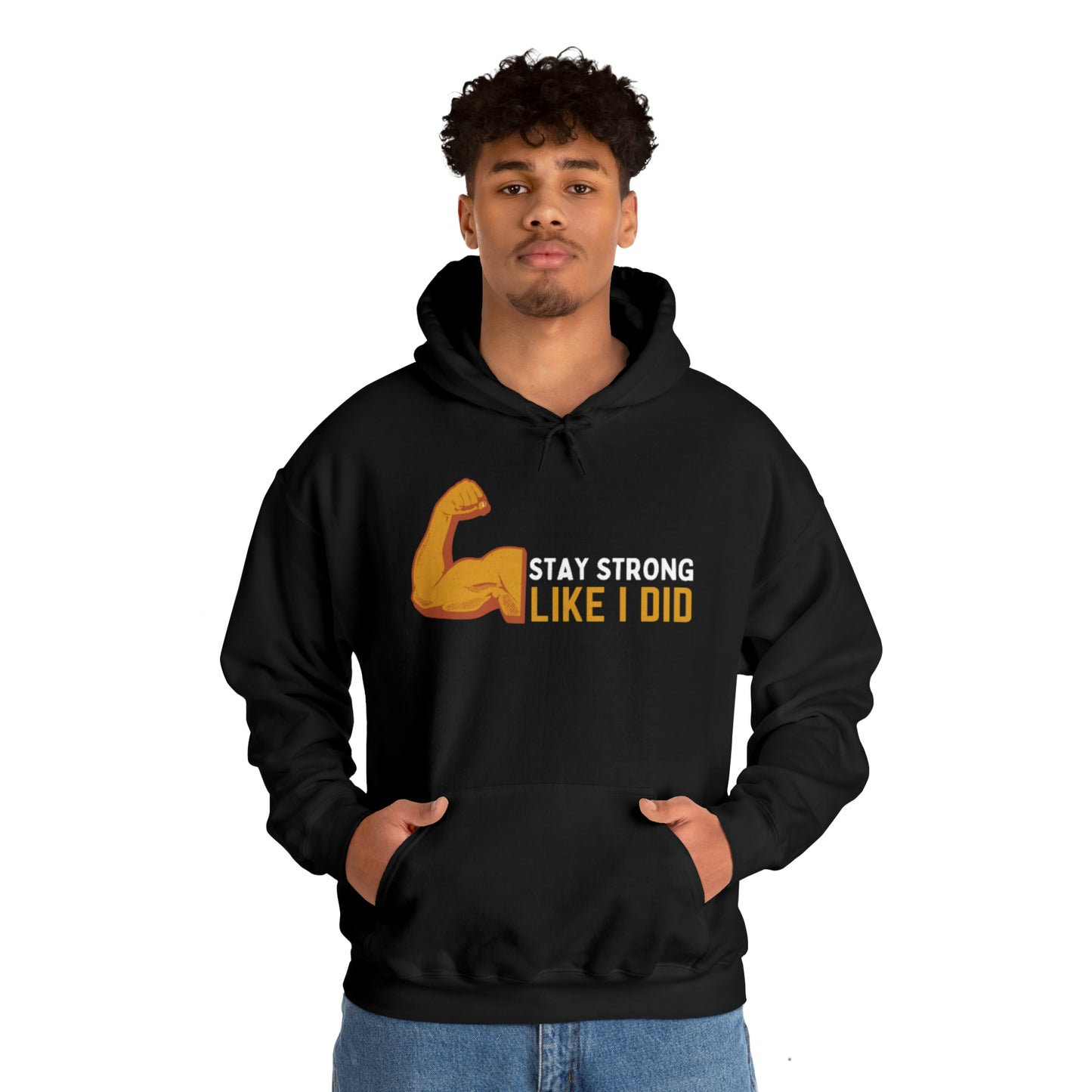 Say Strong Like I Did Unisex Heavy Blend™ Hooded Sweatshirt