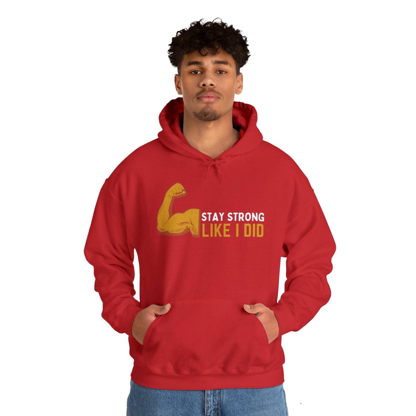 Say Strong Like I Did Unisex Heavy Blend™ Hooded Sweatshirt