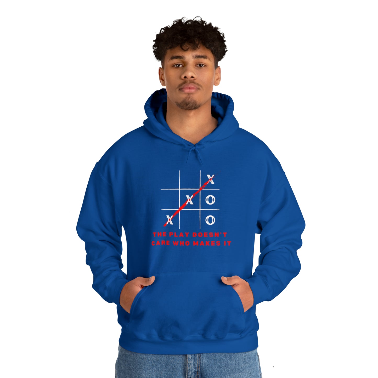 The Play Doesn't Care Who Makes It Unisex Heavy Blend™ Hooded Sweatshirt