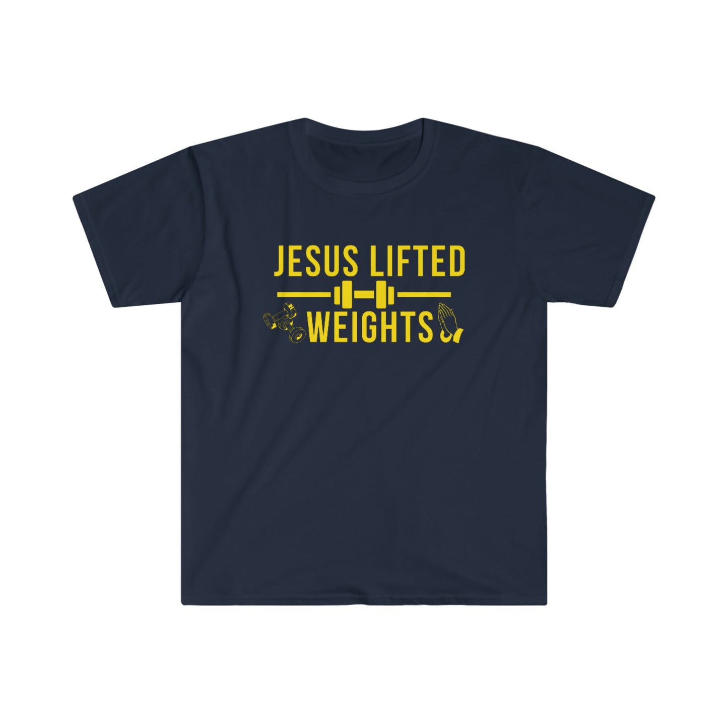 Jesus Lifted Weights Unisex Softstyle T-Shirt