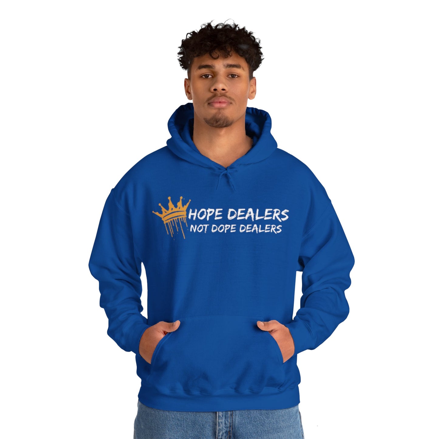 Hope Dealers, Not Dope Dealers Unisex Heavy Blend™ Hooded Sweatshirt