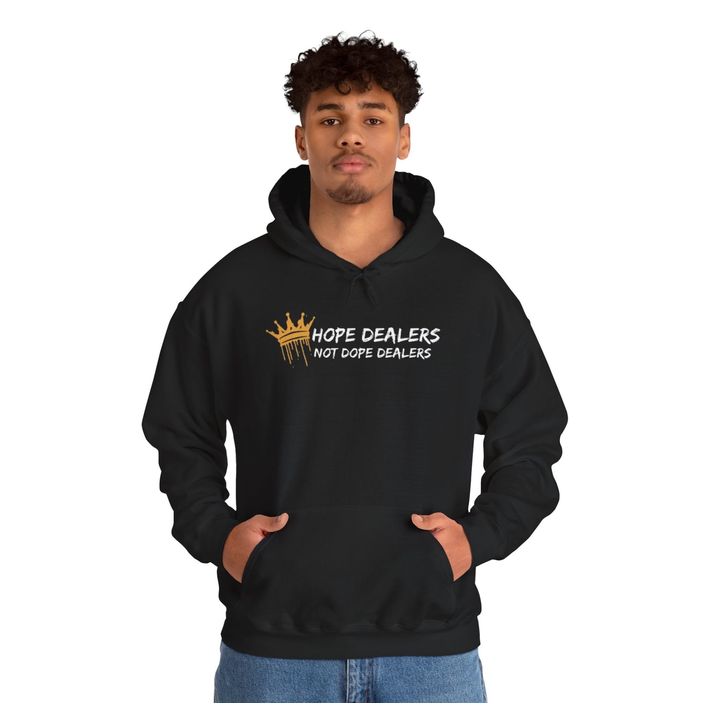 Hope Dealers, Not Dope Dealers Unisex Heavy Blend™ Hooded Sweatshirt