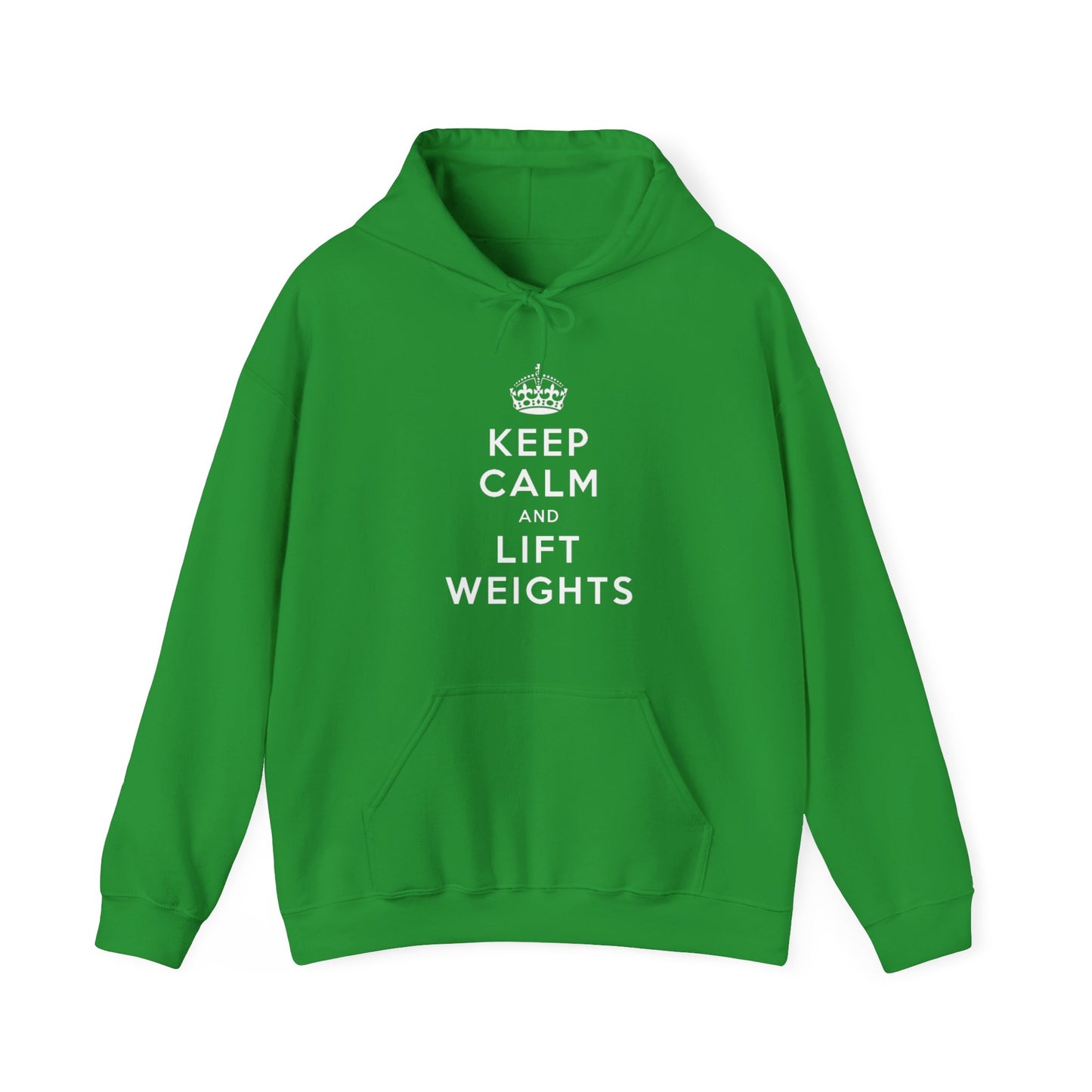 Keep Calm And Lift Weights Unisex Heavy Blend™ Hooded Sweatshirt