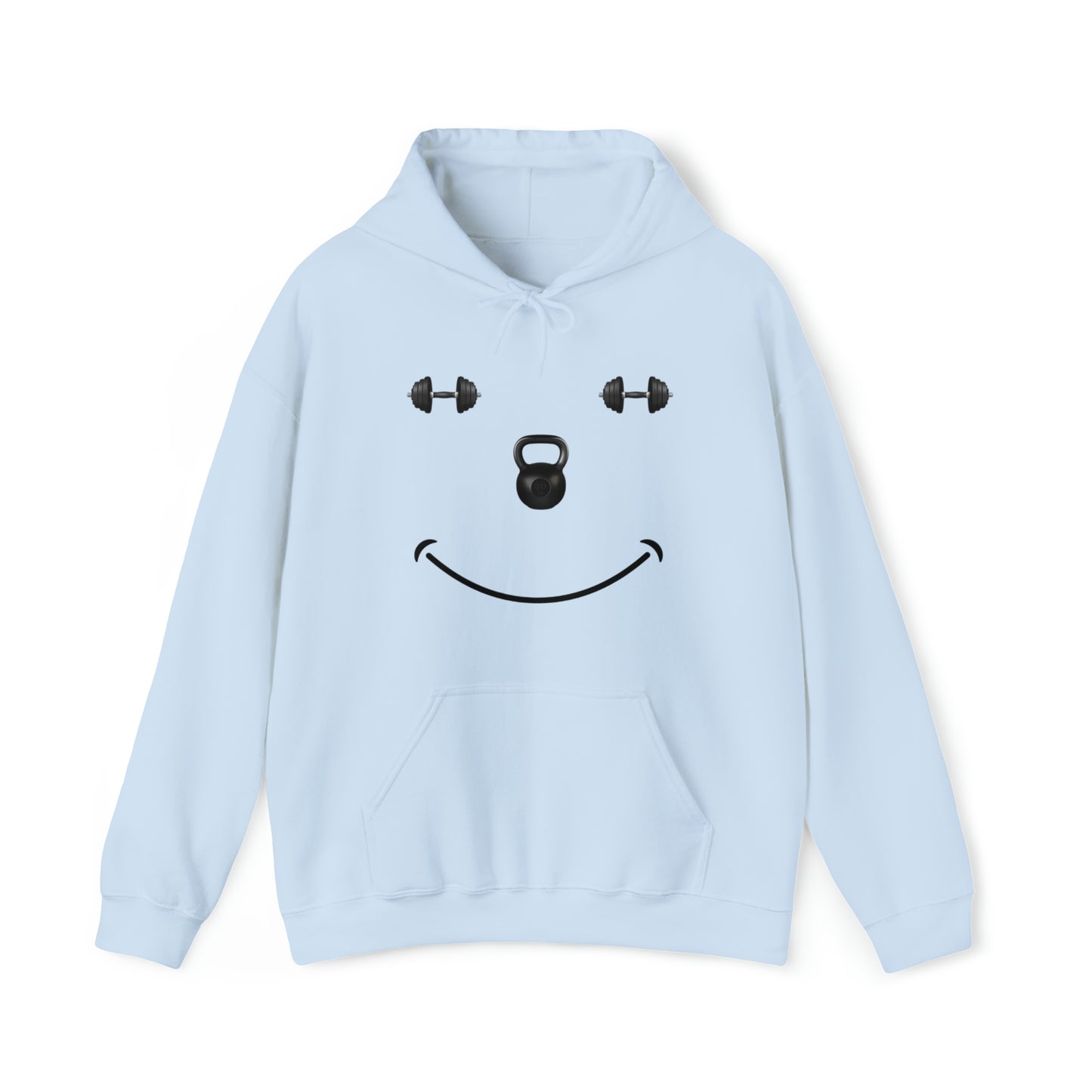 The Gym Makes Me Happy Unisex Heavy Blend™ Hooded Sweatshirt