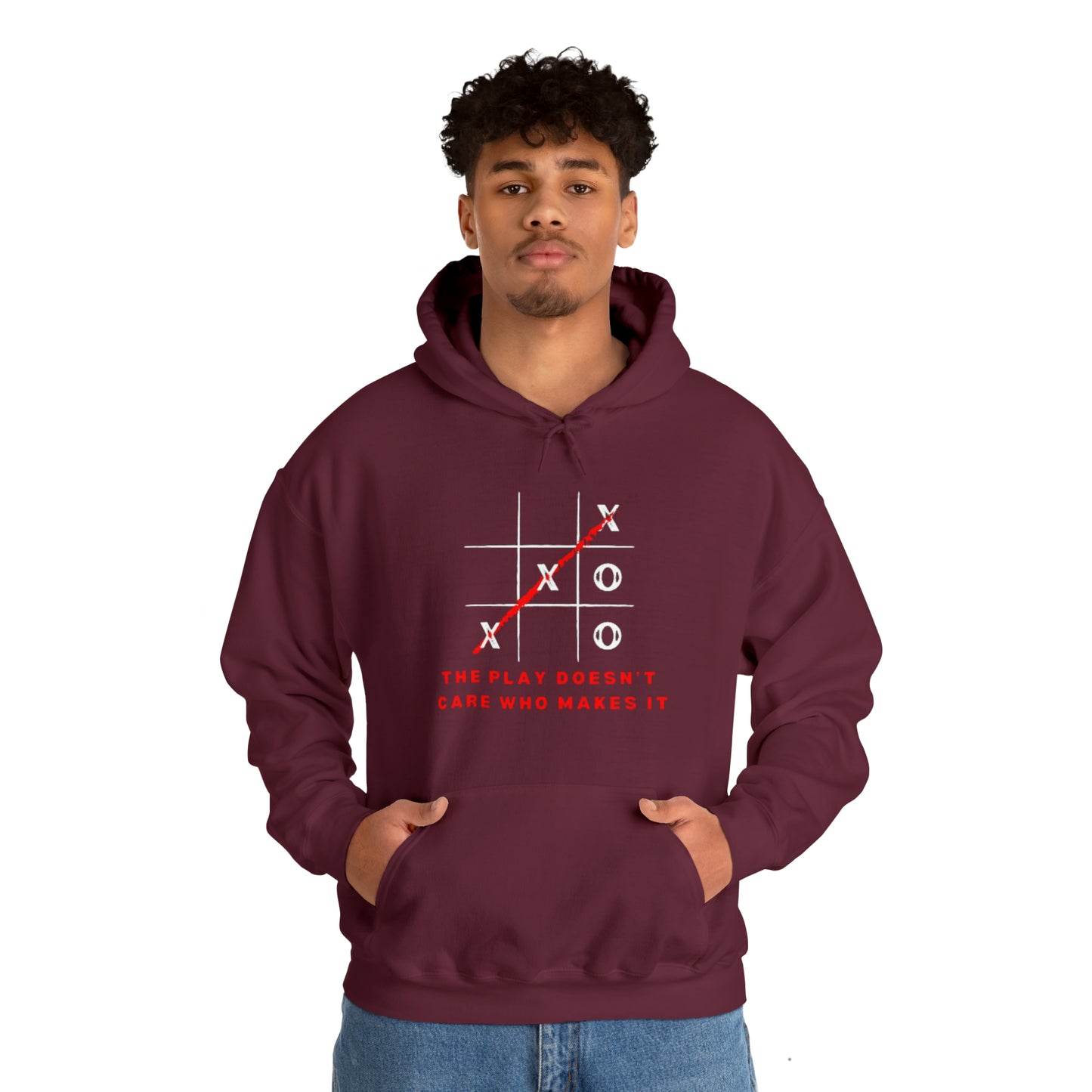 The Play Doesn't Care Who Makes It Unisex Heavy Blend™ Hooded Sweatshirt