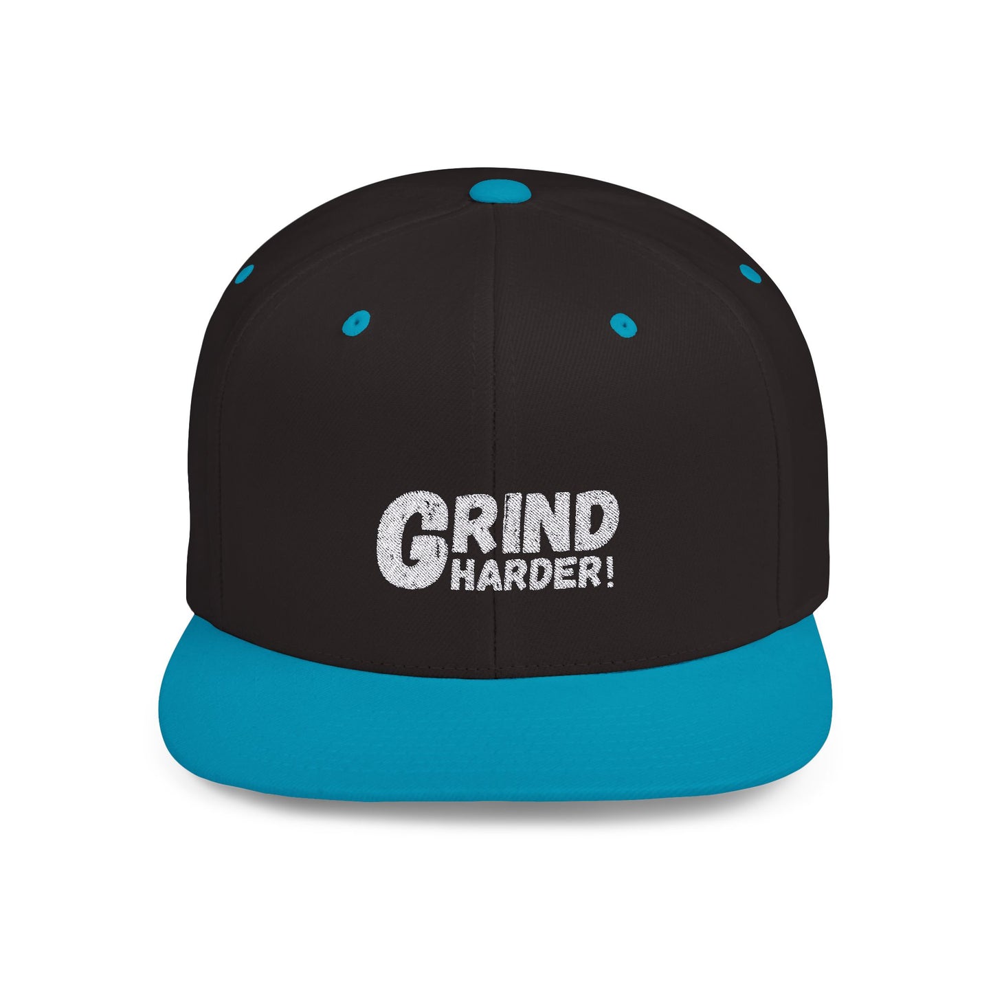 Grind Harder Flat Bill Snapback