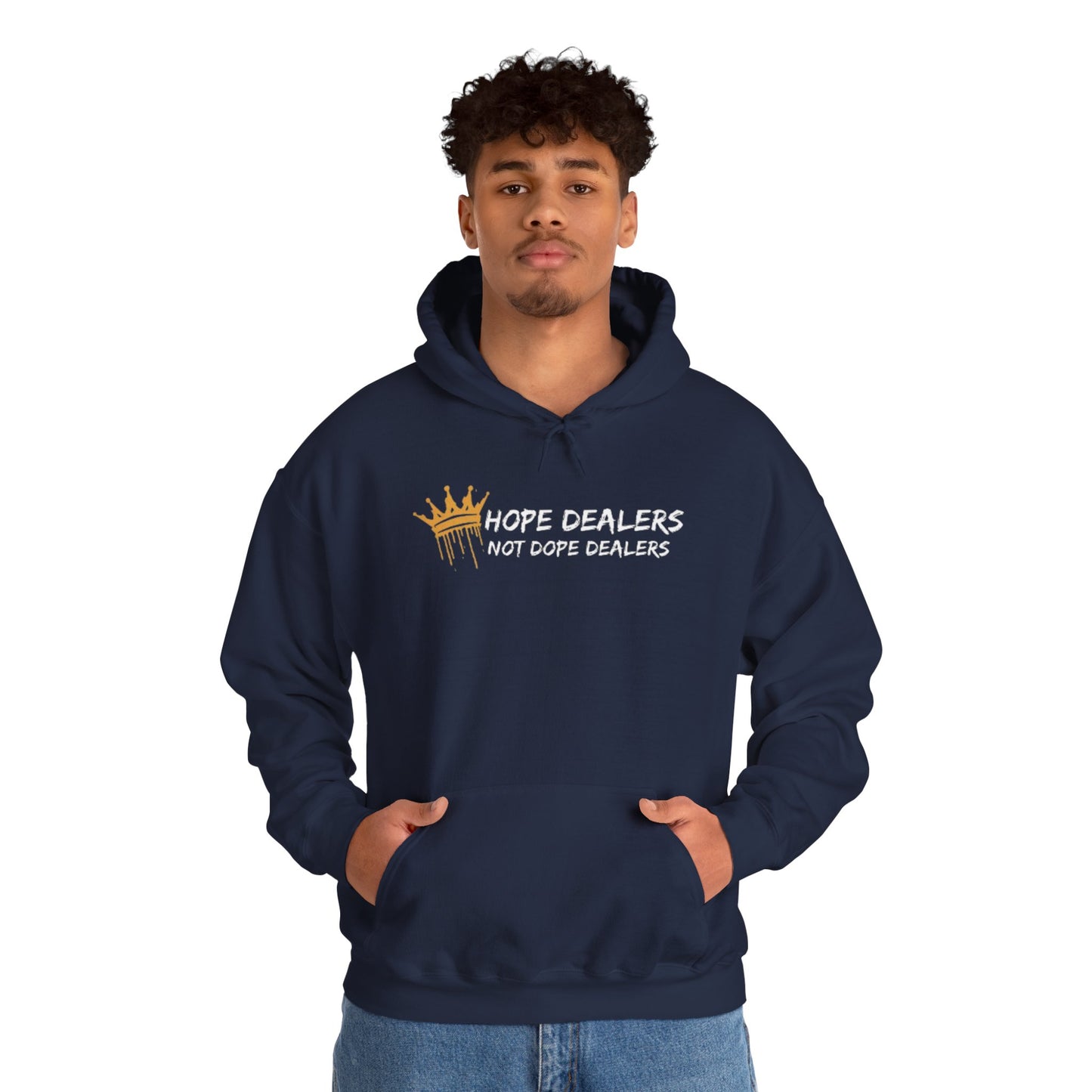 Hope Dealers, Not Dope Dealers Unisex Heavy Blend™ Hooded Sweatshirt