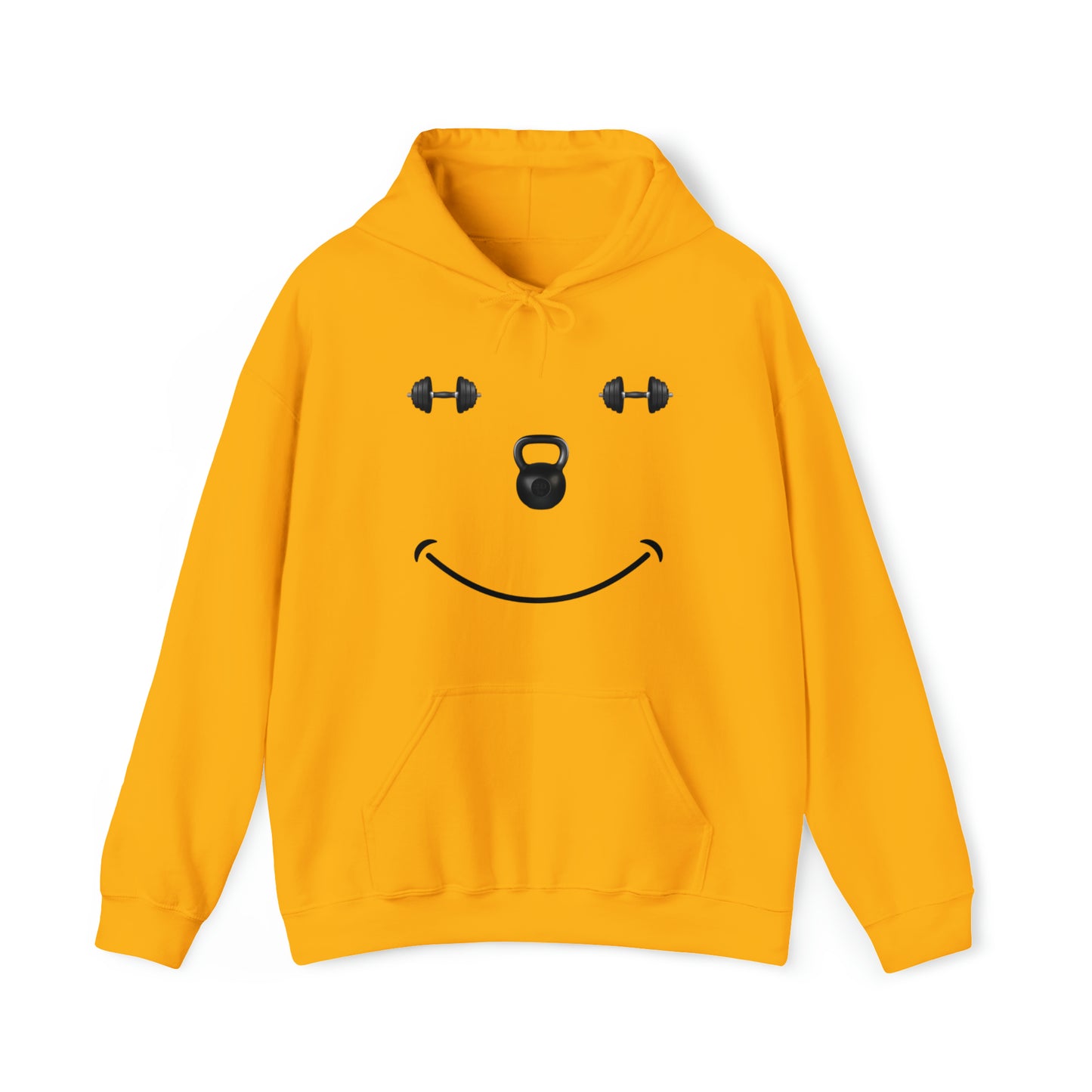 The Gym Makes Me Happy Unisex Heavy Blend™ Hooded Sweatshirt