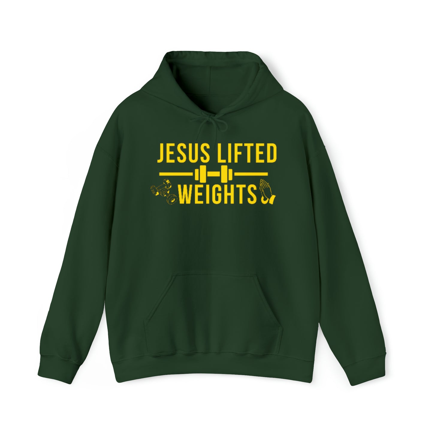 Jesus Lifted Weights Unisex Heavy Blend™ Hooded Sweatshirt