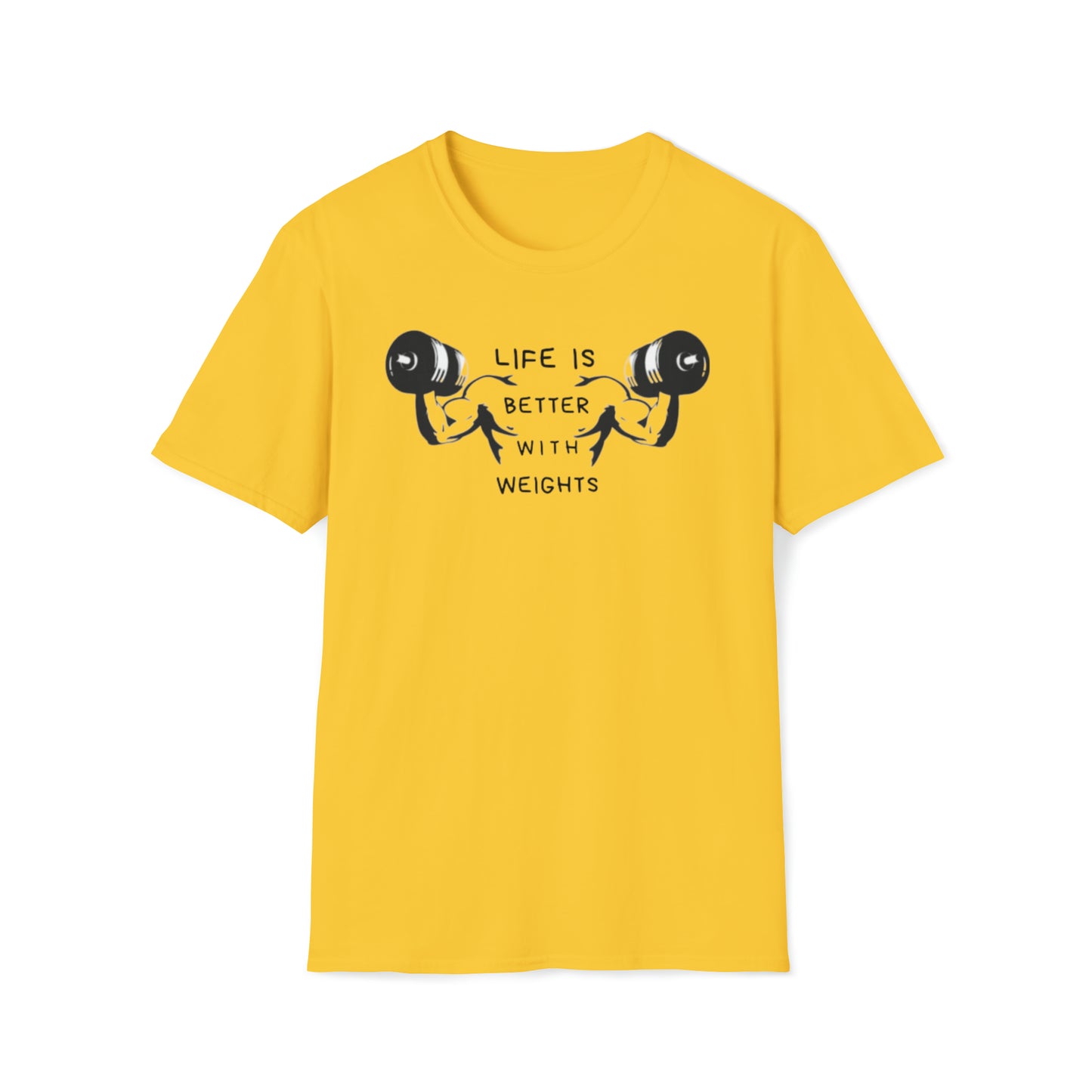 Life Is Better With Weights Unisex Softstyle T-Shirt