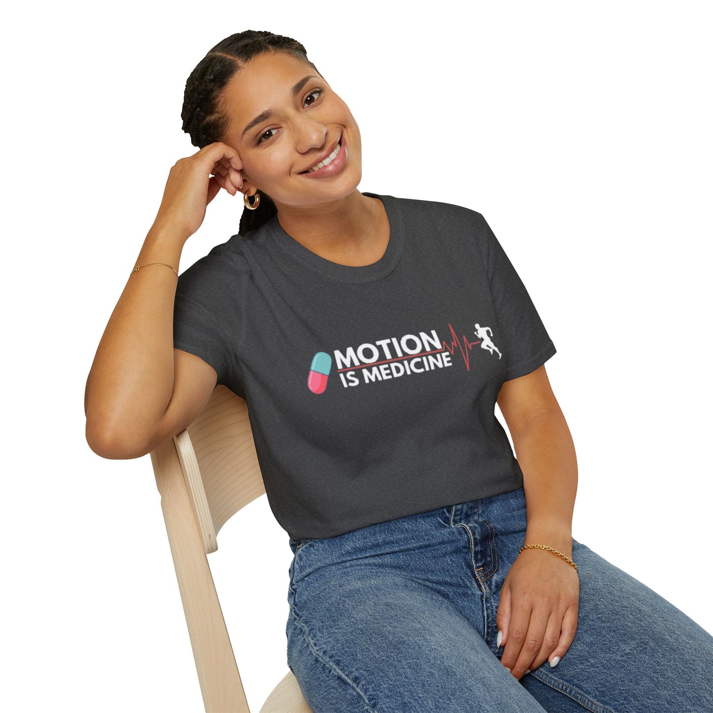 Motion Is Medicine Unisex Soft Style T-Shirt