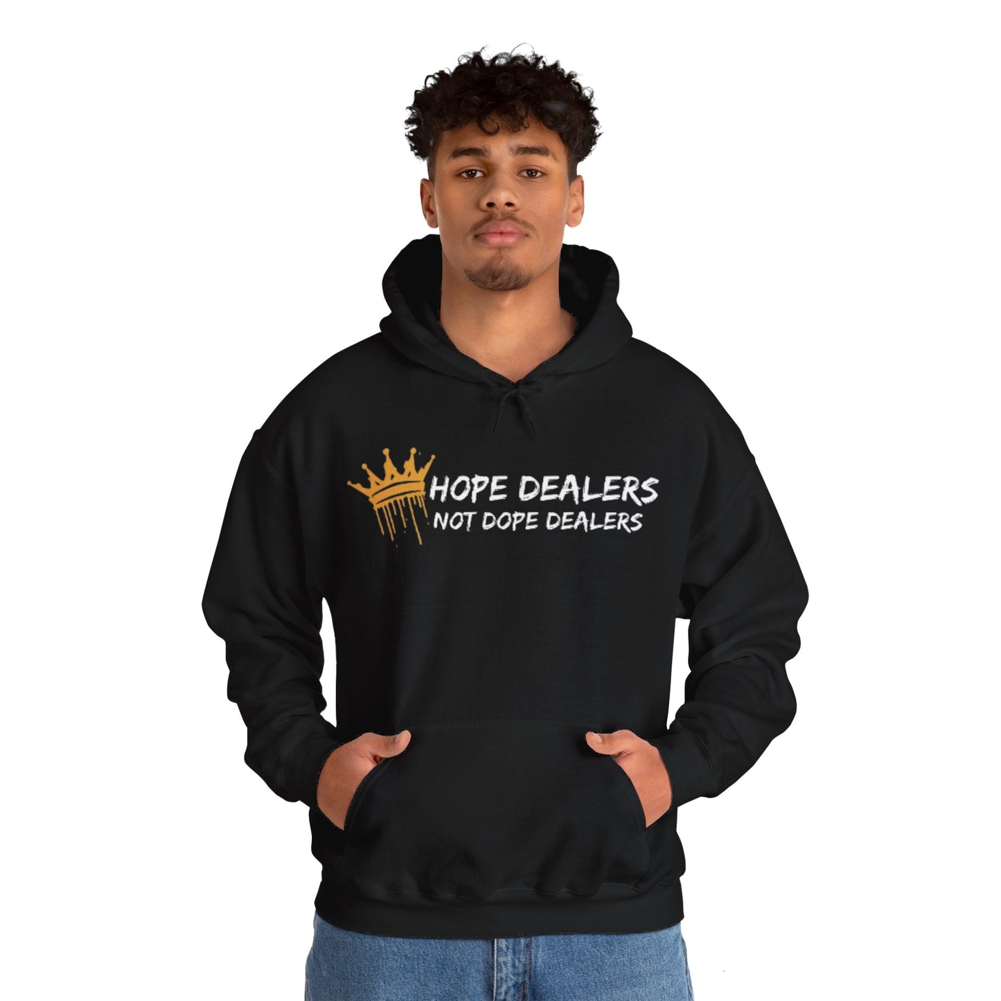 Hope Dealers, Not Dope Dealers Unisex Heavy Blend™ Hooded Sweatshirt