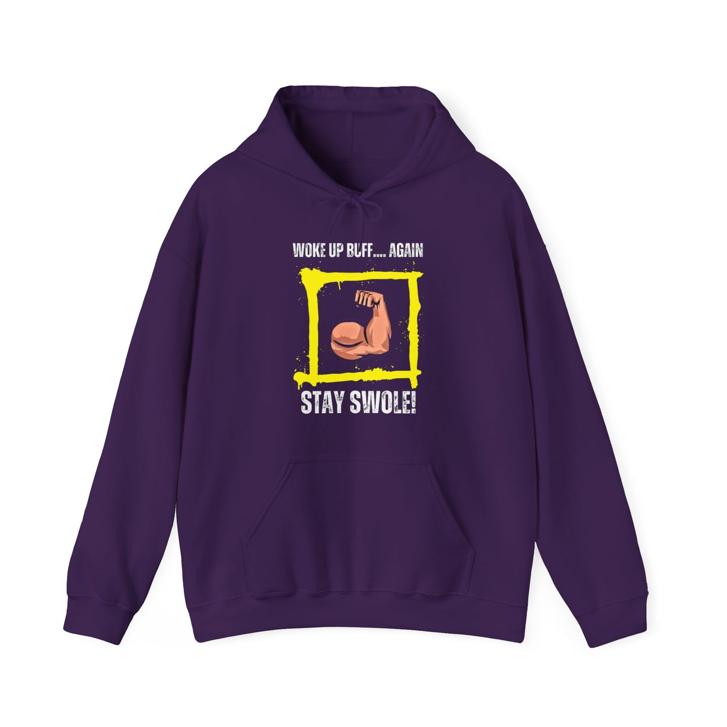 Woke Up Buff Unisex Heavy Blend™ Hooded Sweatshirt