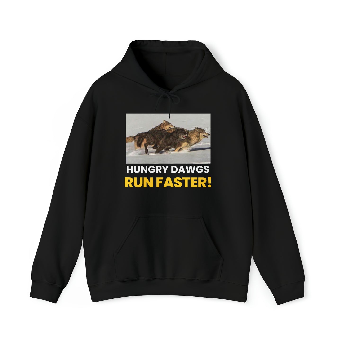 Hungry Dawgs Run Faster Unisex Heavy Blend™ Hooded Sweatshirt