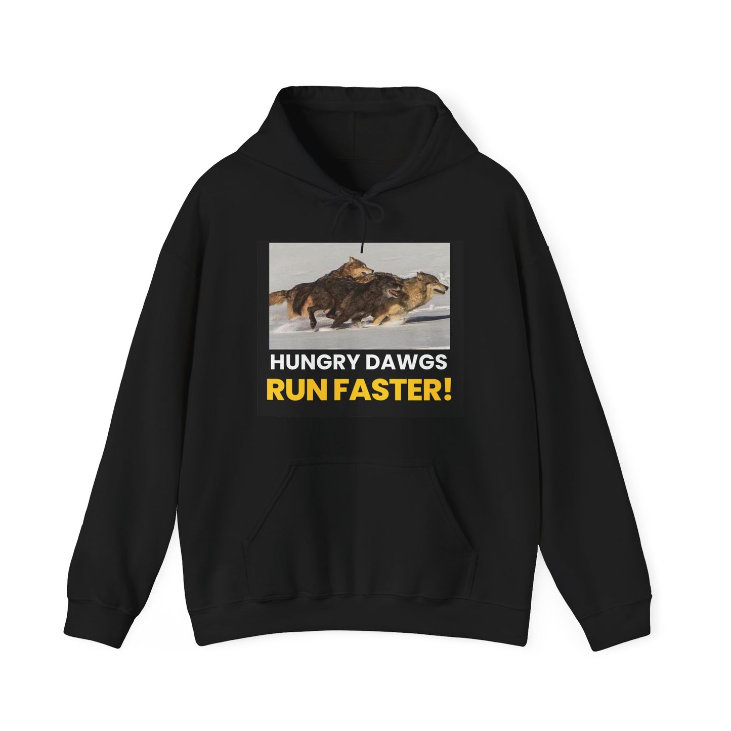 Hungry Dawgs Run Faster Unisex Heavy Blend™ Hooded Sweatshirt