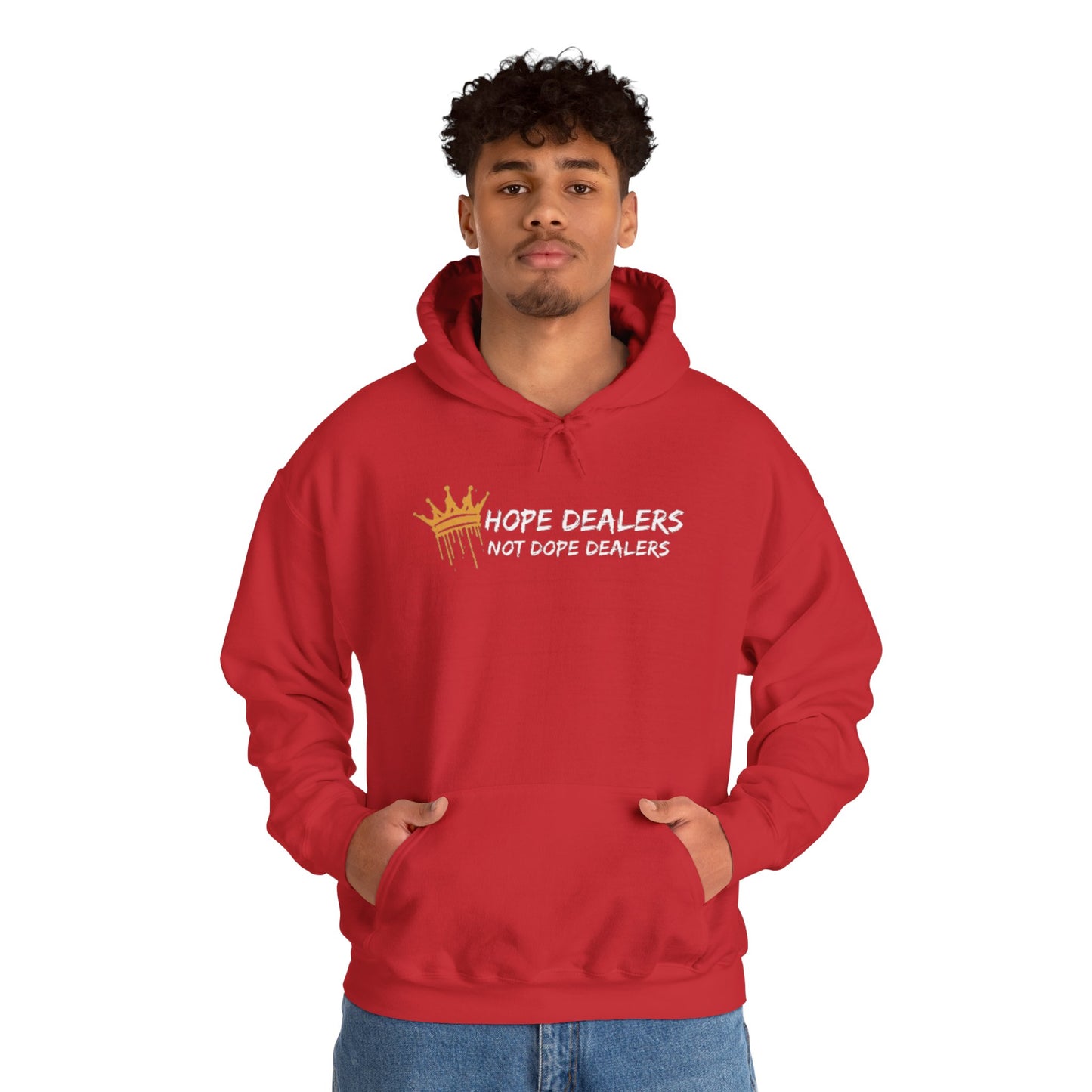 Hope Dealers, Not Dope Dealers Unisex Heavy Blend™ Hooded Sweatshirt