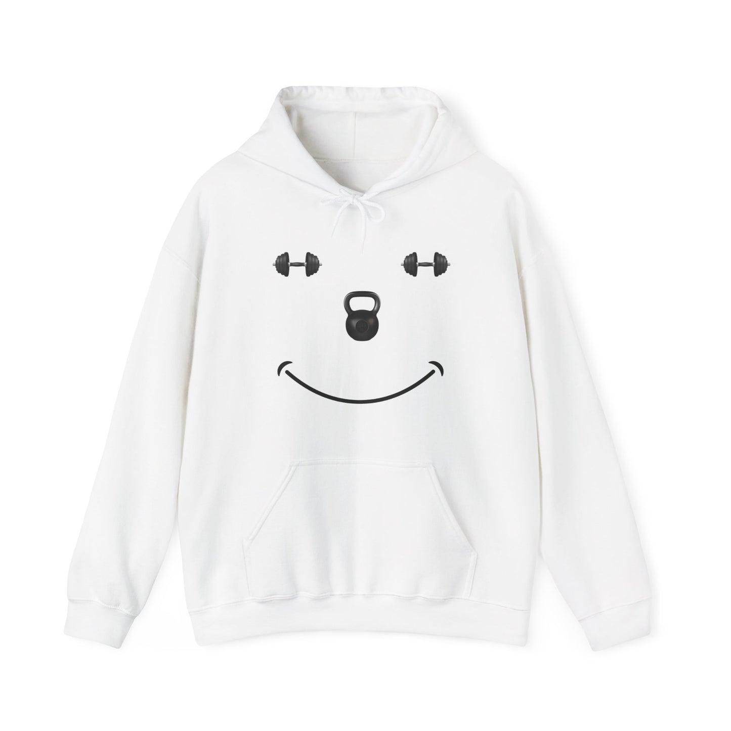 The Gym Makes Me Happy Unisex Heavy Blend™ Hooded Sweatshirt