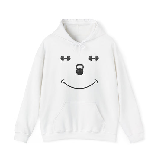 The Gym Makes Me Happy Unisex Heavy Blend™ Hooded Sweatshirt