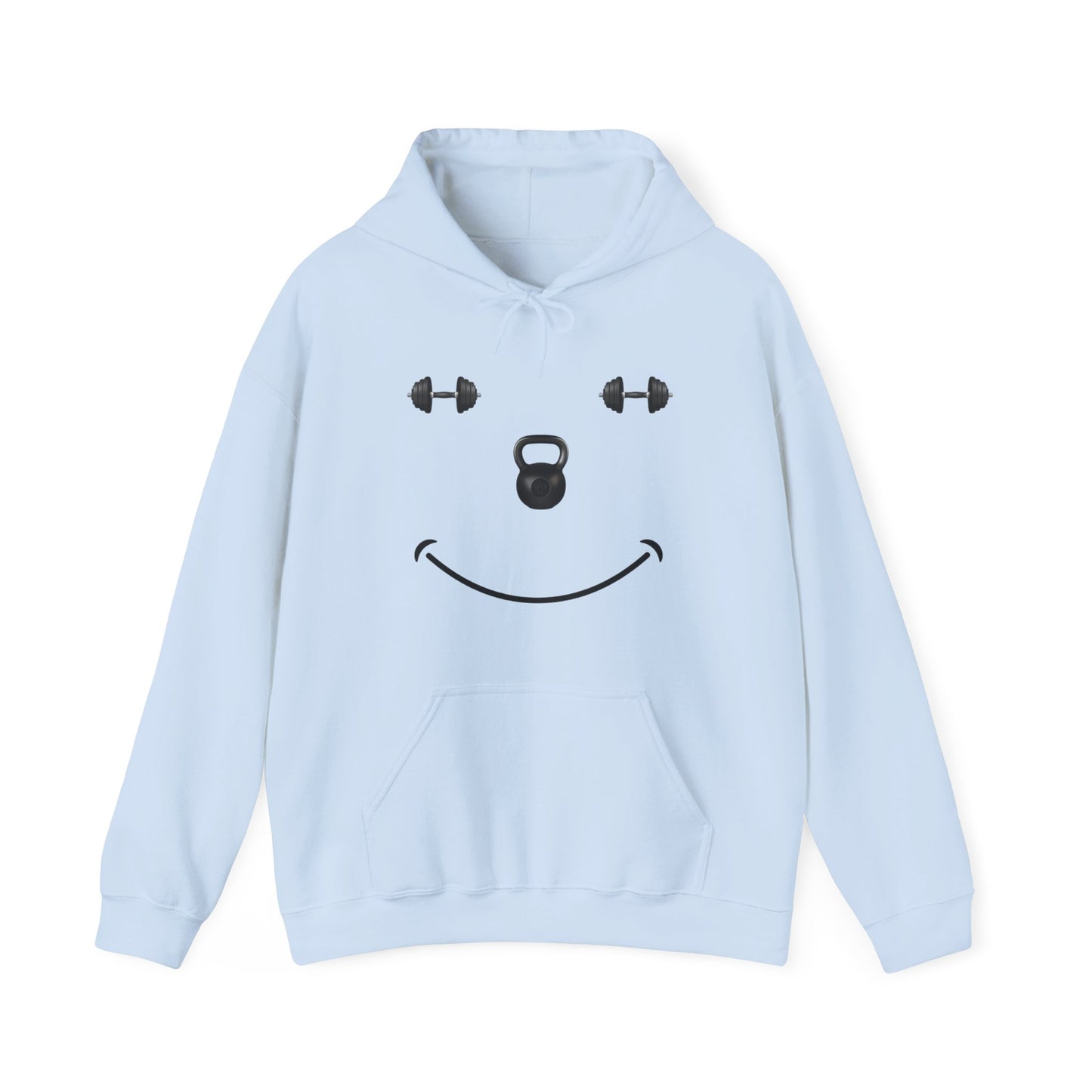 The Gym Makes Me Happy Unisex Heavy Blend™ Hooded Sweatshirt
