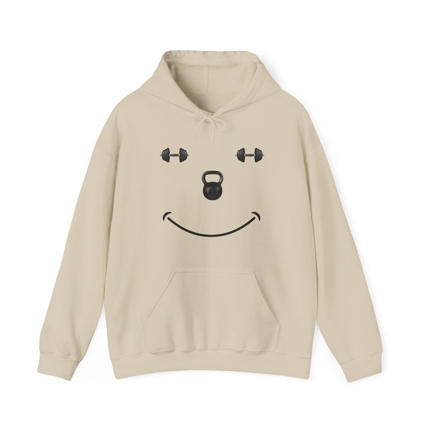 The Gym Makes Me Happy Unisex Heavy Blend™ Hooded Sweatshirt