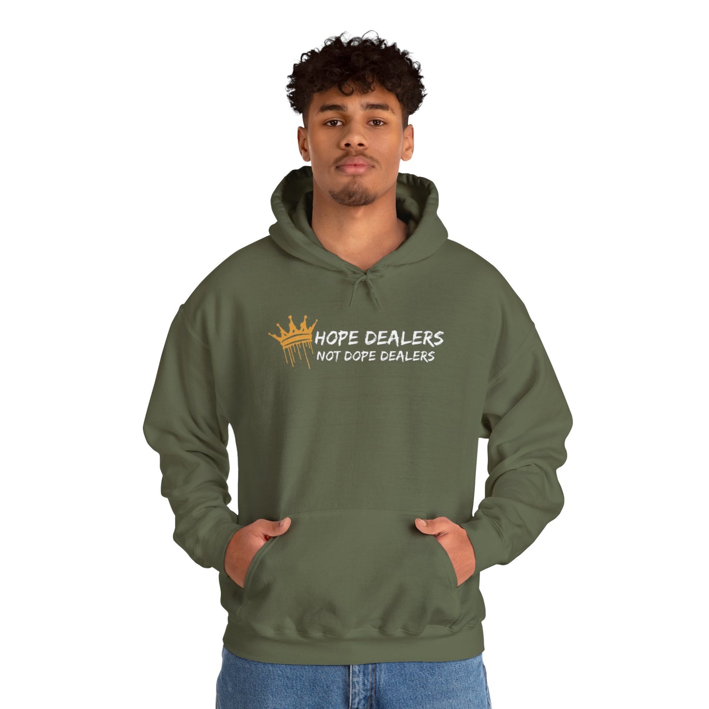 Hope Dealers, Not Dope Dealers Unisex Heavy Blend™ Hooded Sweatshirt