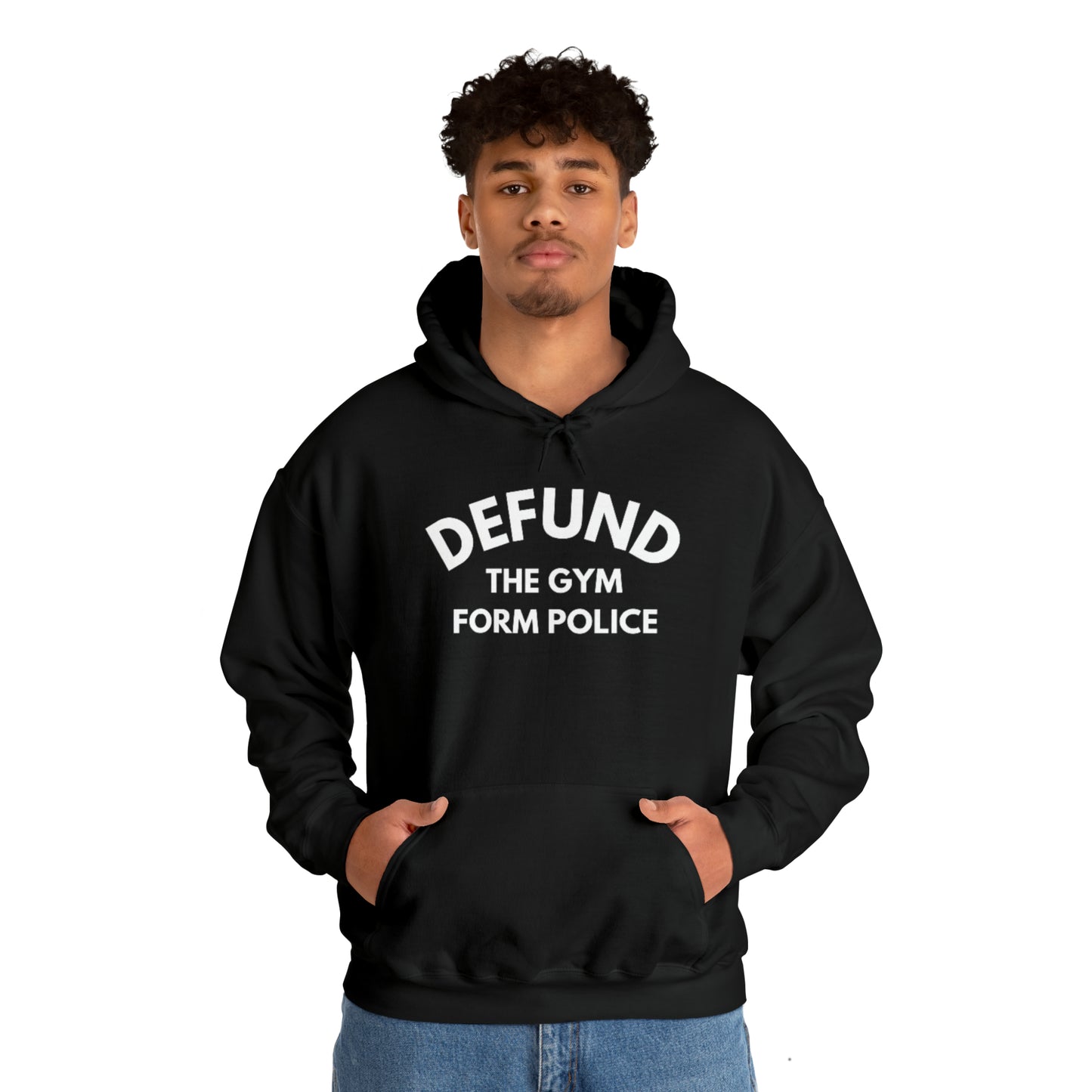 Defund Gym Form Police Unisex Heavy Blend™ Hooded Sweatshirt